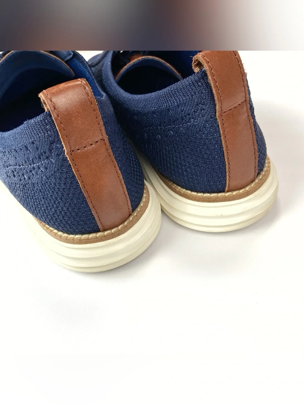 COLE HAAN Grand Evolution Stitchlite Oxford Navy Blue Work Classic 10 Mens Shoe